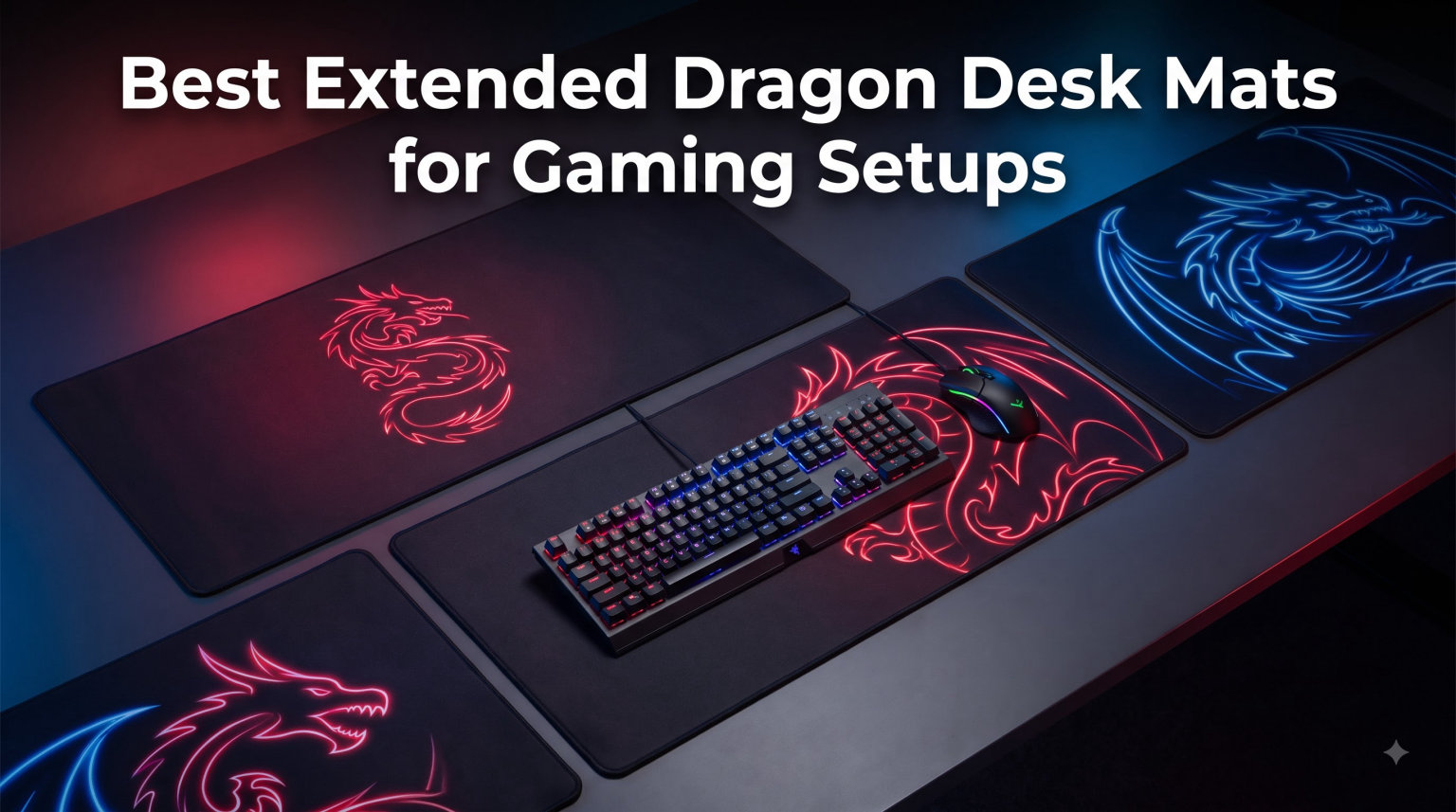Best Extended Dragon Desk Mats for Gaming Setups