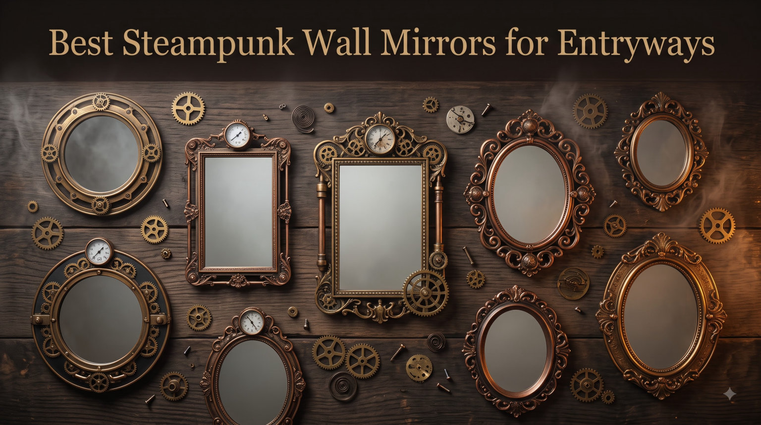 Best Steampunk Wall Mirrors for Entryways