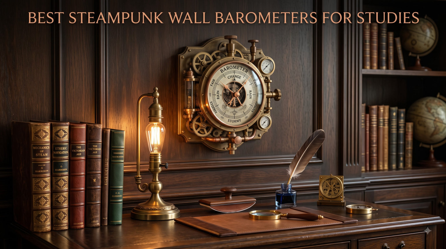 Best Steampunk Wall Barometers for Studies