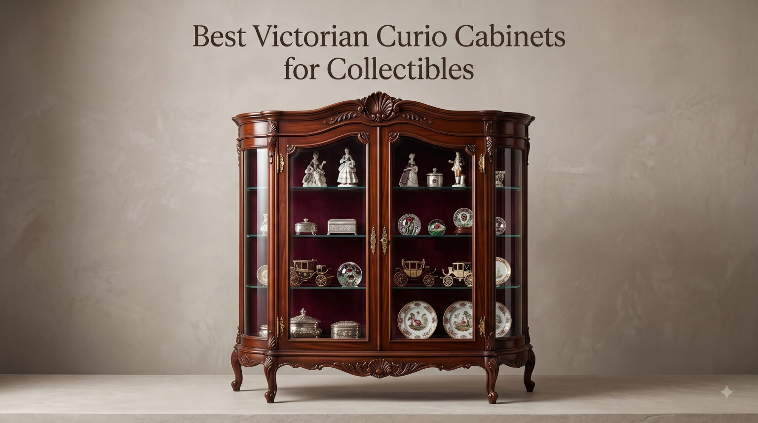 Best Victorian Curio Cabinets for Collectibles