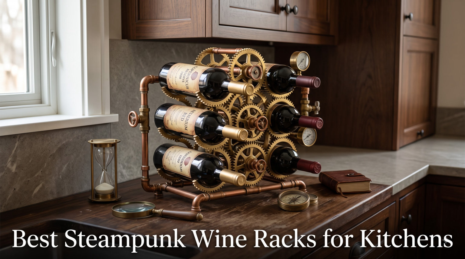Best Steampunk Wine Racks for Kitchens