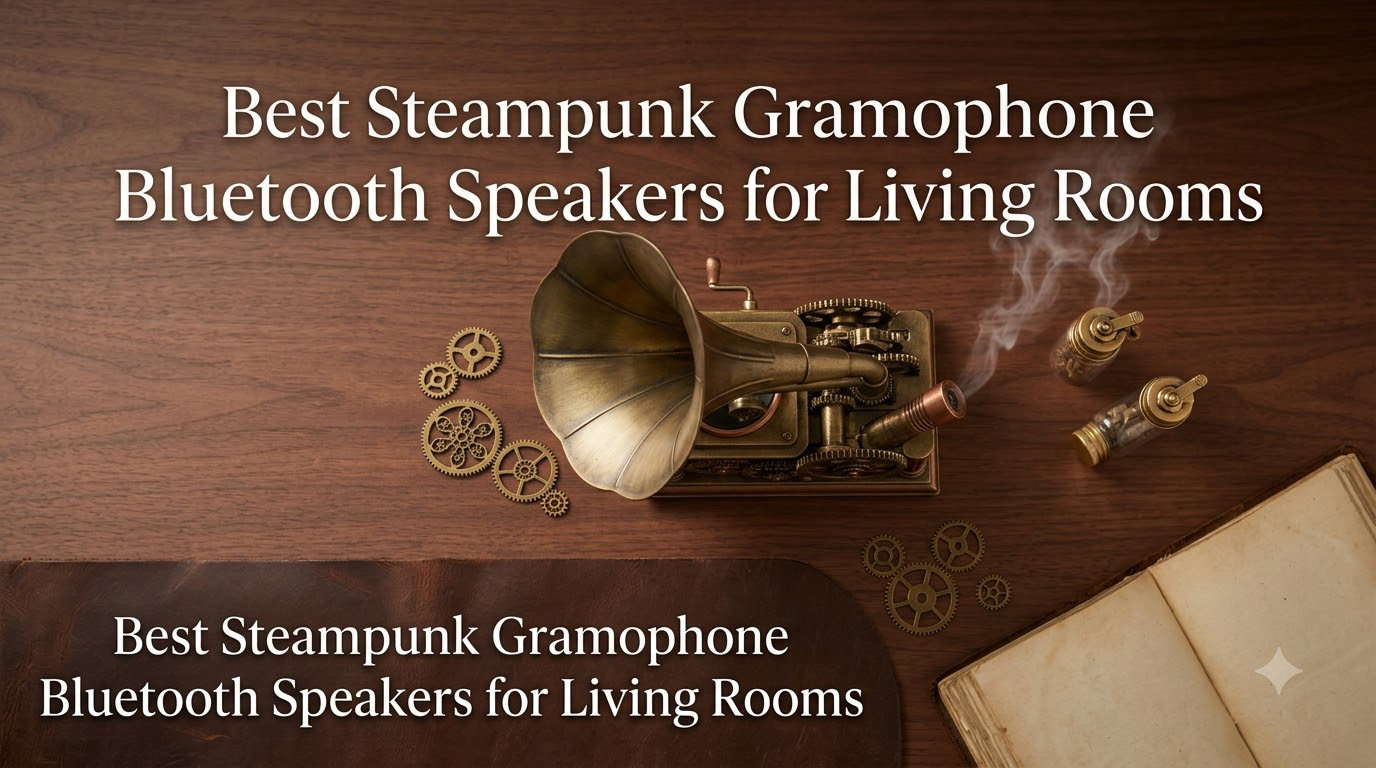 Best Steampunk Gramophone Bluetooth Speakers for Living Rooms