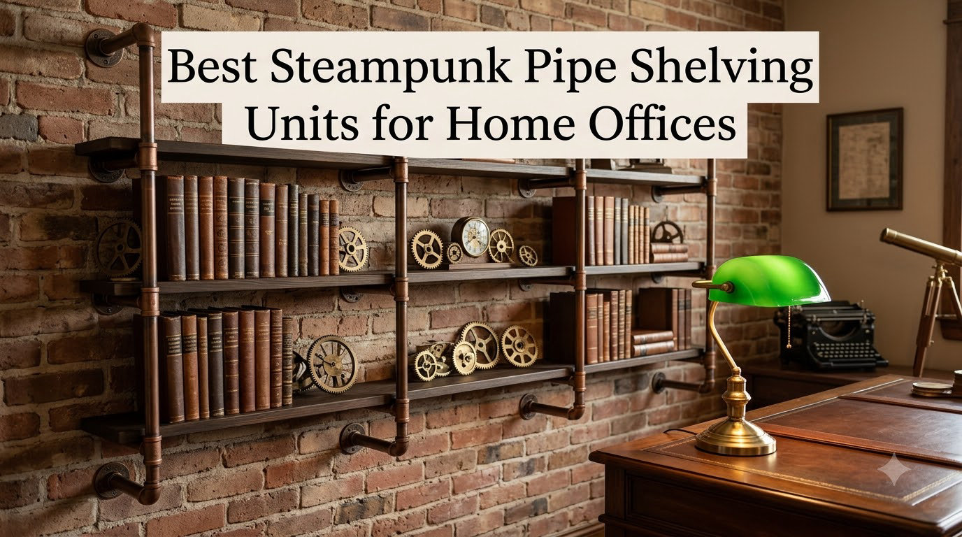 Best Steampunk Pipe Shelving Units for Home Offices
