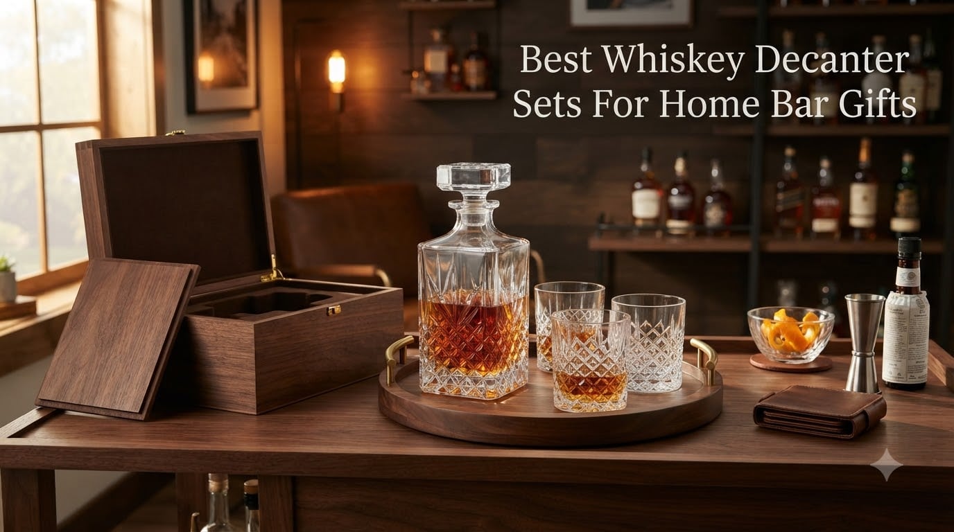 Best Whiskey Decanter Sets For Home Bar Gifts