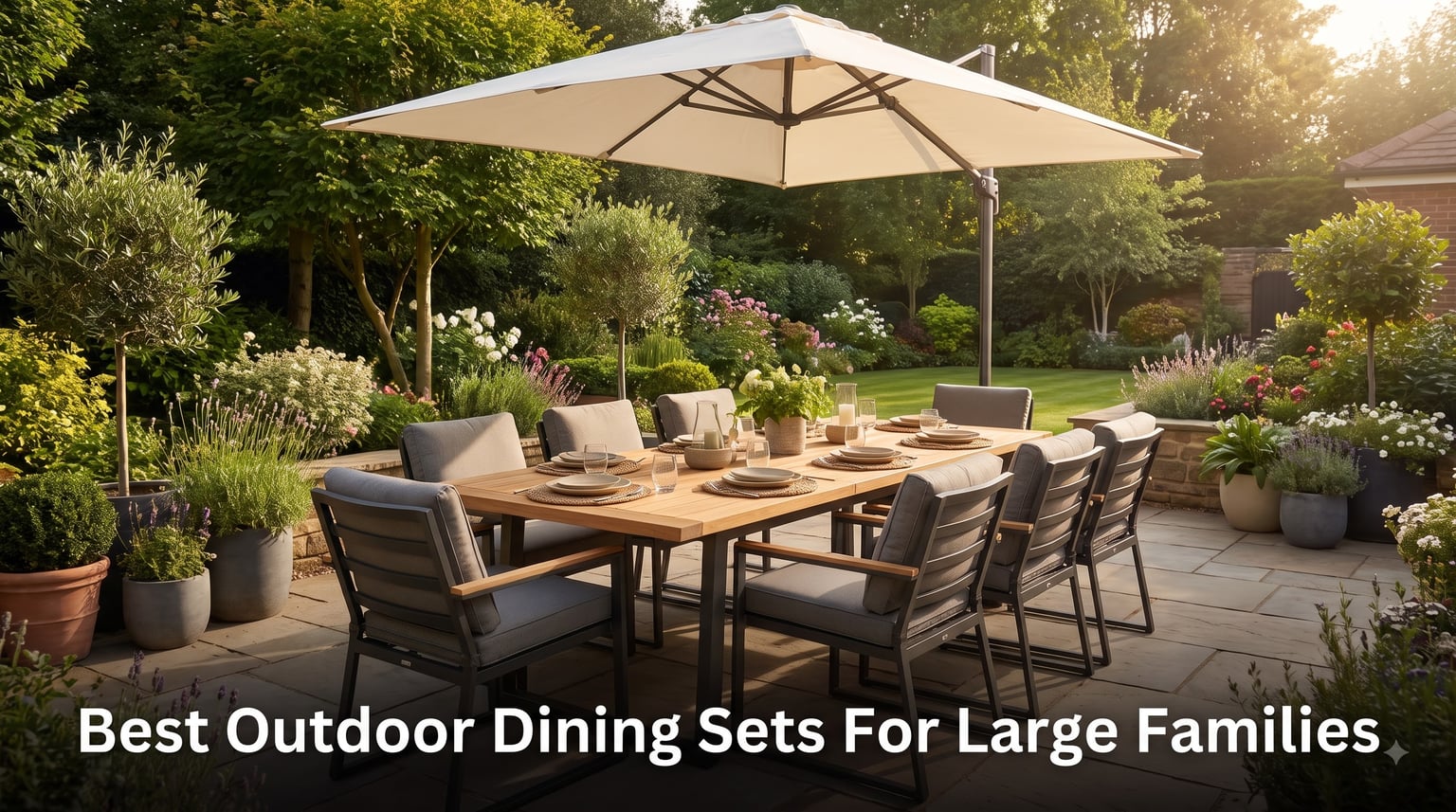 Best Outdoor Dining Sets For Large Families