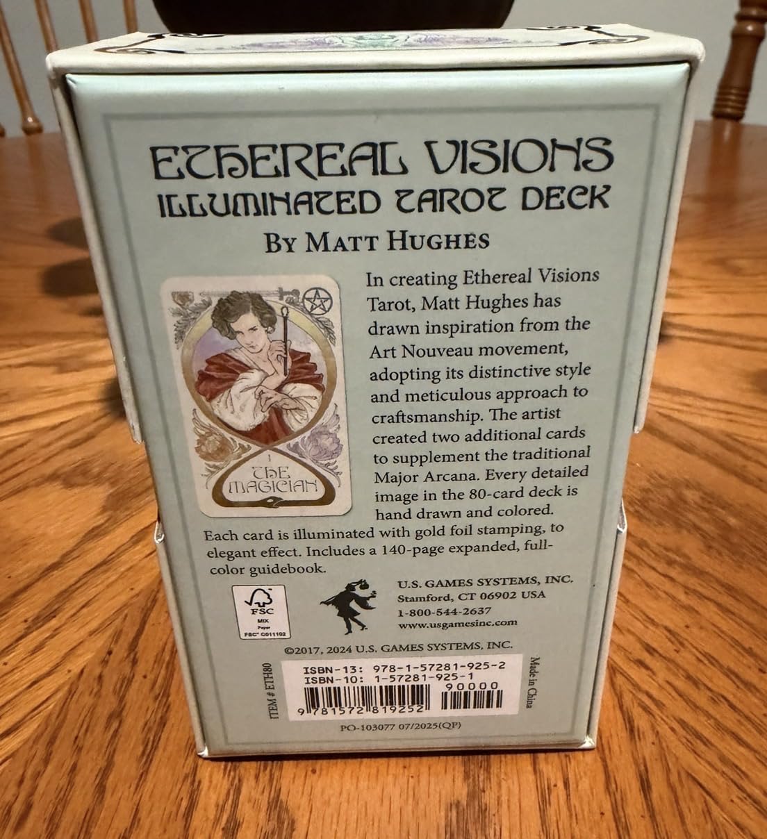 Ethereal Visions Illuminated Tarot Deck: Elegant 80-Card Art Nouveau Tarot Deck with Gold Foil, 140-Page Guidebook customer photo 2