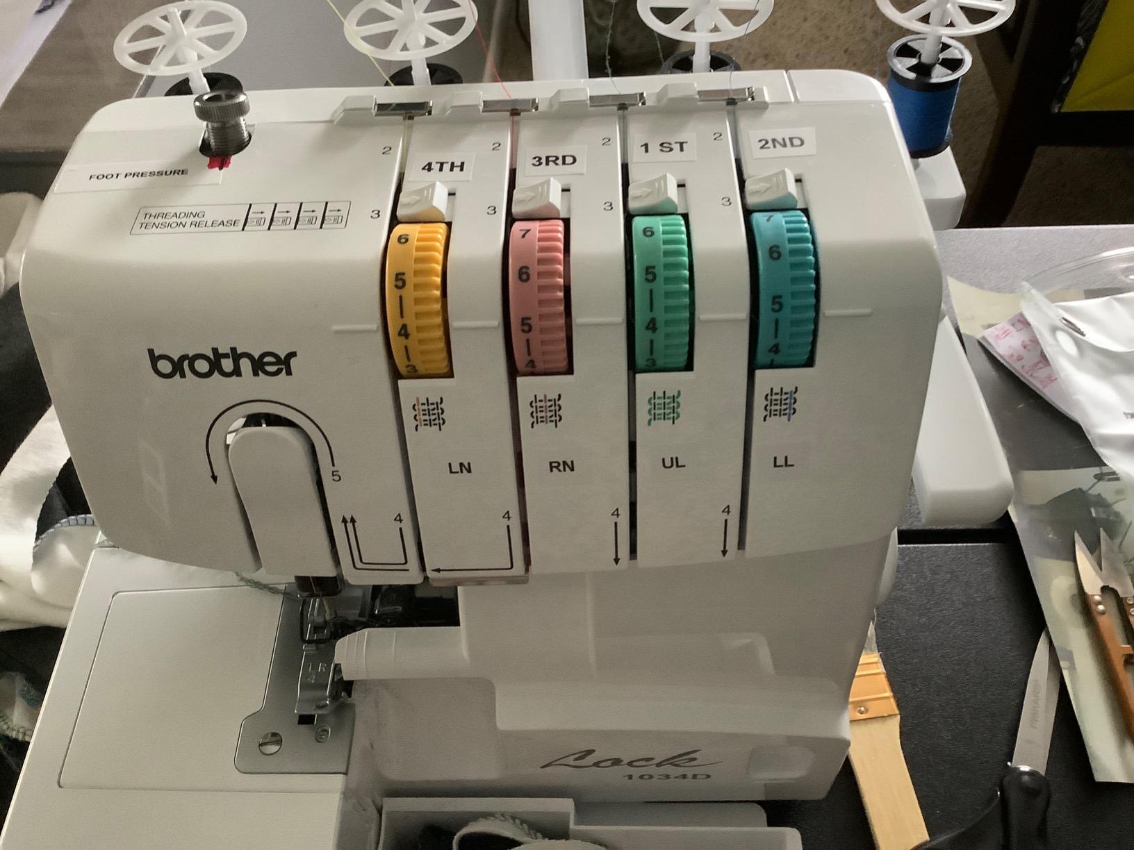 Brother 1034D Serger Overlock Sewing Machine | Up to 1, Differential Feed, Color-Coded Threading, Includes Std, Blindstitch and Gathering Feet customer photo 1