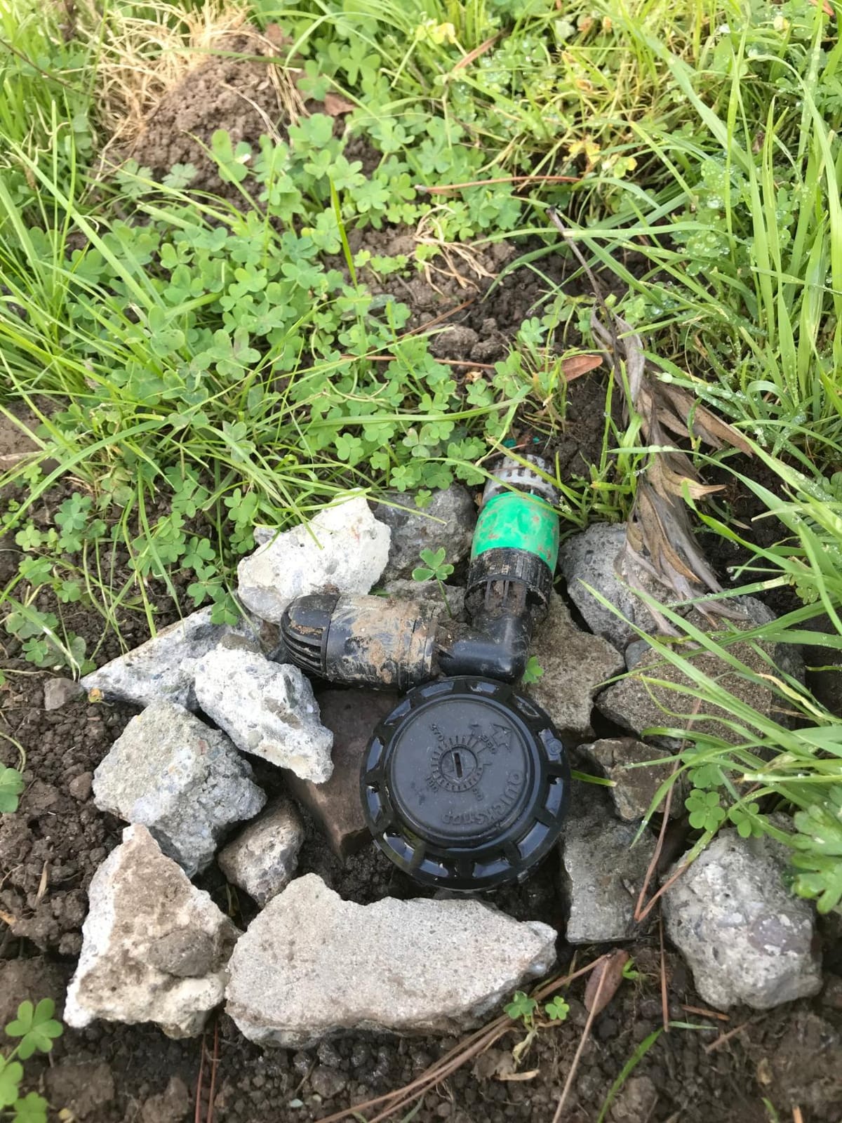 In-Ground 5-Inch Pop-Up Adjustable Sprinkler 2-Pack With Quick Hose Connectors And Splitter, QSK-742 customer photo 1