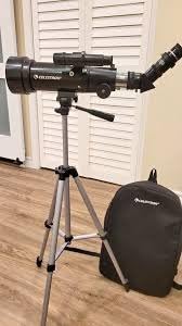 Celestron Travel Scope 70 Portable Refractor Telescope - 70mm Aperture, Fully-Coated Glass Optics - Includes Tripod, Backpack & Software - Ideal for Beginners & Travel customer photo 1