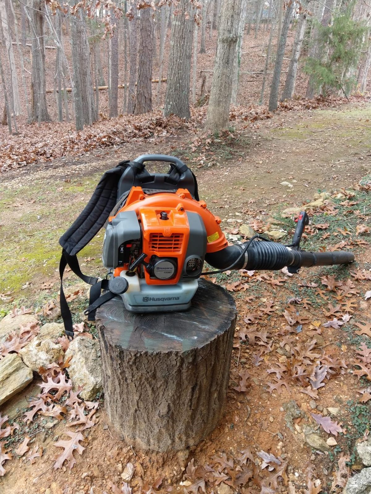 Husqvarna 350BT Gas Leaf Blower, 50.2-cc 2.1-HP Backpack Leaf Blower with 692-CFM, 180-MPH customer photo 2