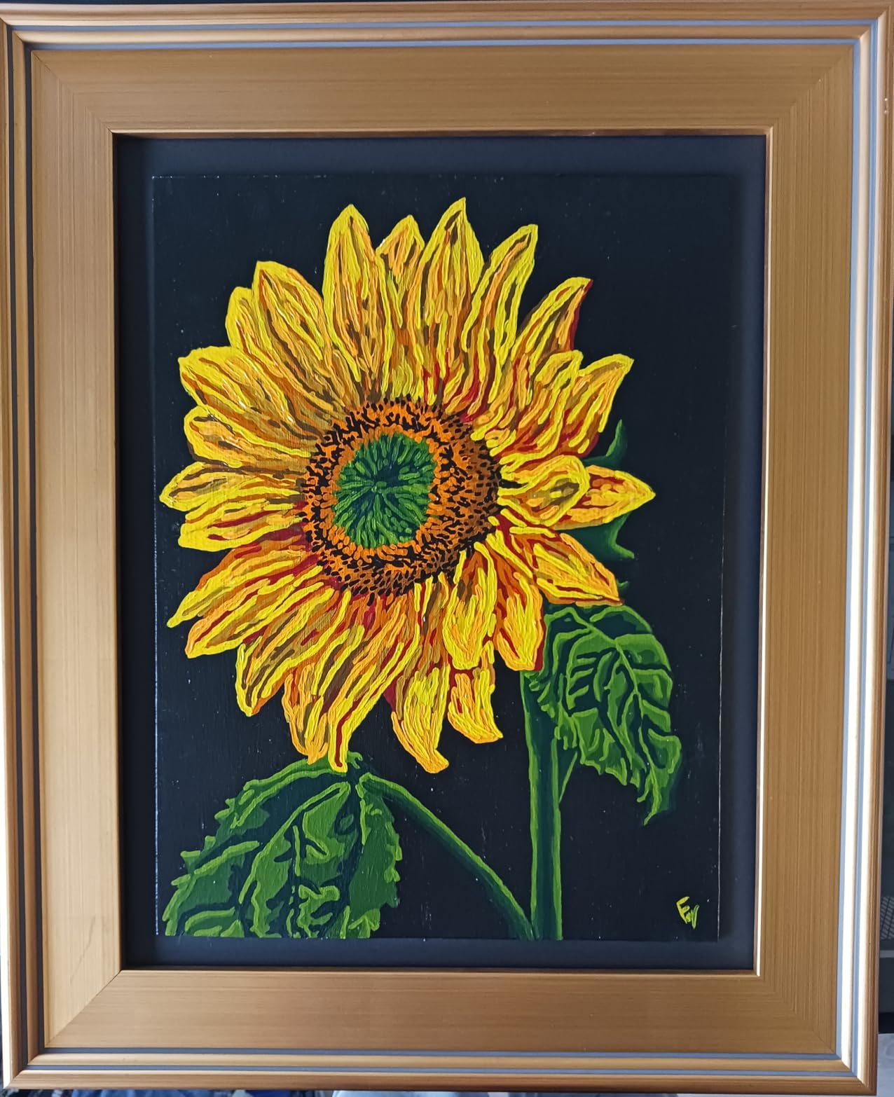 Creative Mark 11x14 Plein Air Style Frame, Hand Leafed Gold, Museum Quality | For Art Panels, Stretched Canvas & Pictures. Gessoed Wood Construction, Open Back without Glazing, Includes Hanging Hardware customer photo 2