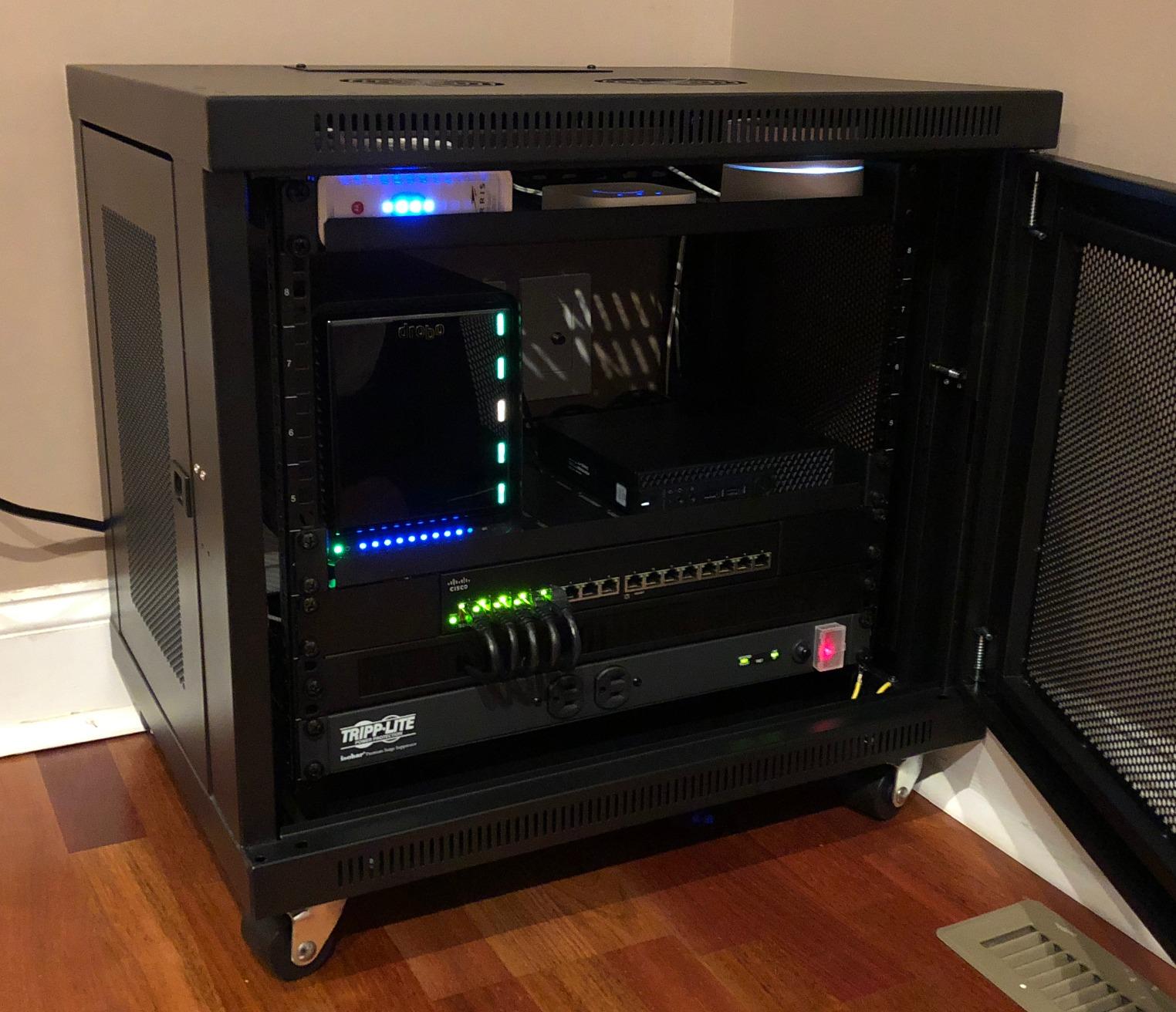 Tripp Lite 9U Wall Mount Rack Enclosure Server Cabinet, 16.5