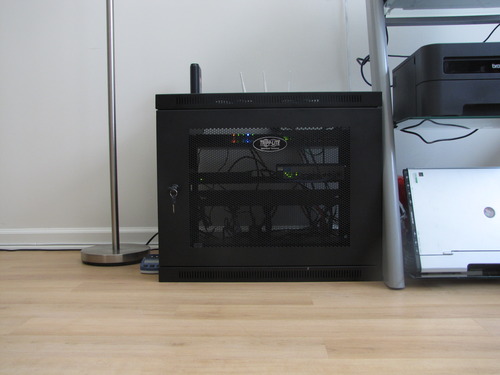 Tripp Lite 9U Wall Mount Rack Enclosure Server Cabinet, 16.5