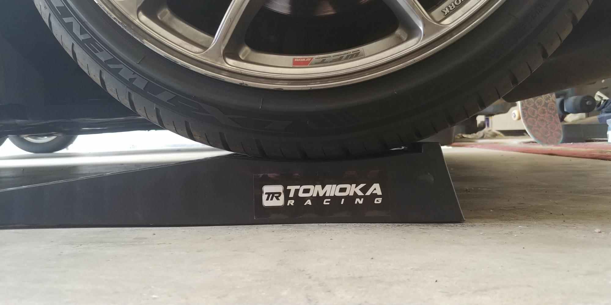 Tomioka Racing Super Slopes Low Profile Car Service Ramps Pair with Anti-Slip Pads, Perfect for Raise Lowered Car Oil Changes, Lift Vehicle Maintenance, & Jack Support customer photo 2
