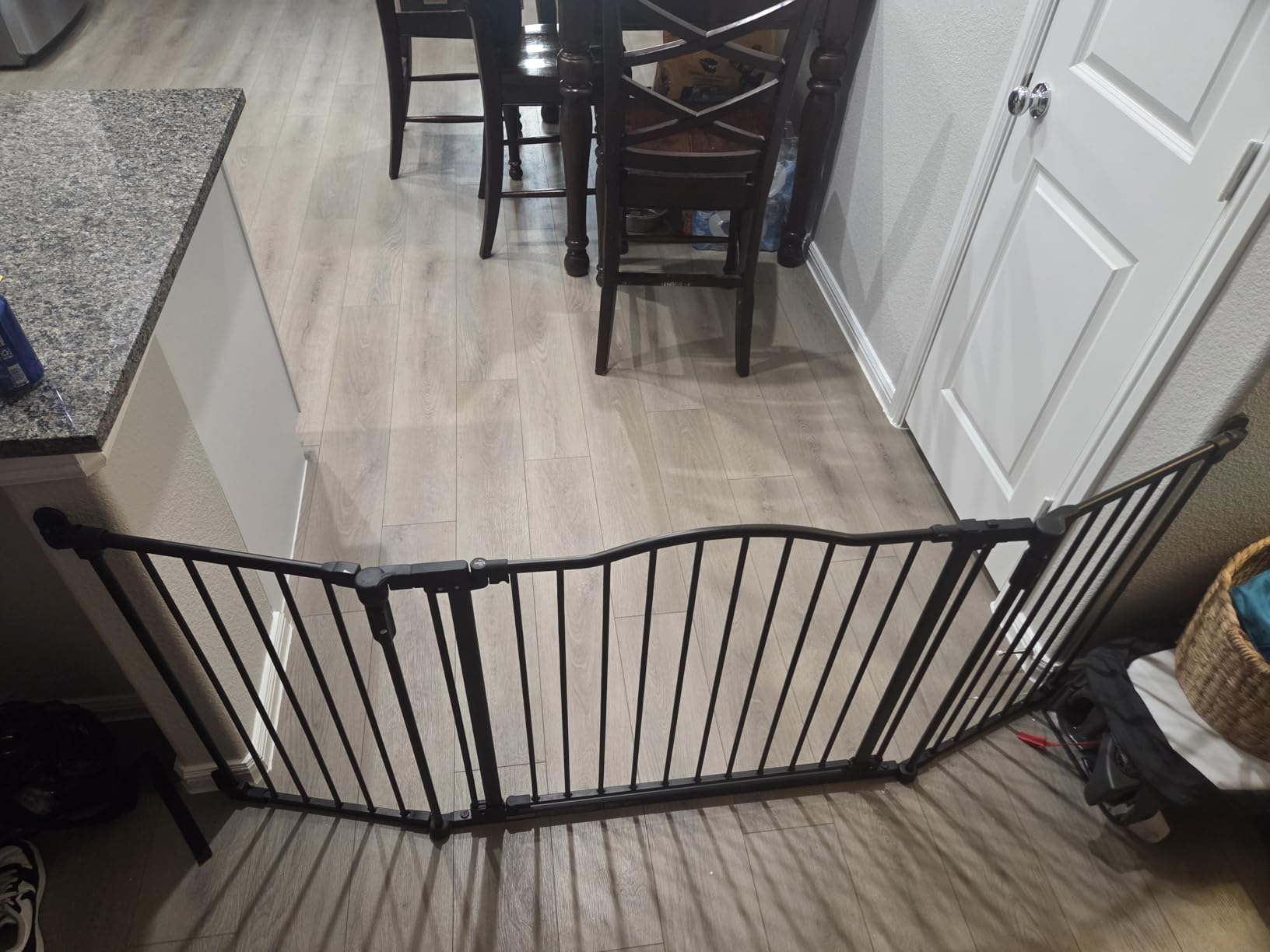 Toddleroo by North States - Deluxe Decor Safety Gate: Hardware Mounted Extra Wide Metal Baby Gate - Adjustable Child Gate - 38.3 to 72 Inches Wide - 30 Inches Tall - Matte Bronze customer photo 1