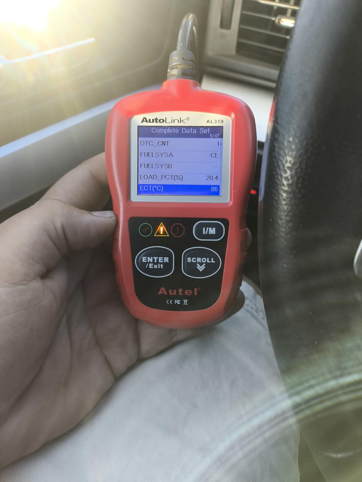 Autel AL319 Professional OBD2 Scanner, Enhanced Check Engine Code Reader | Reset Fault Code, Live Data, Freeze Frame, CAN Car Diagnostic Scan Tool for All OBDII Vehicles After 1996, 2026 Upgraded customer photo 2