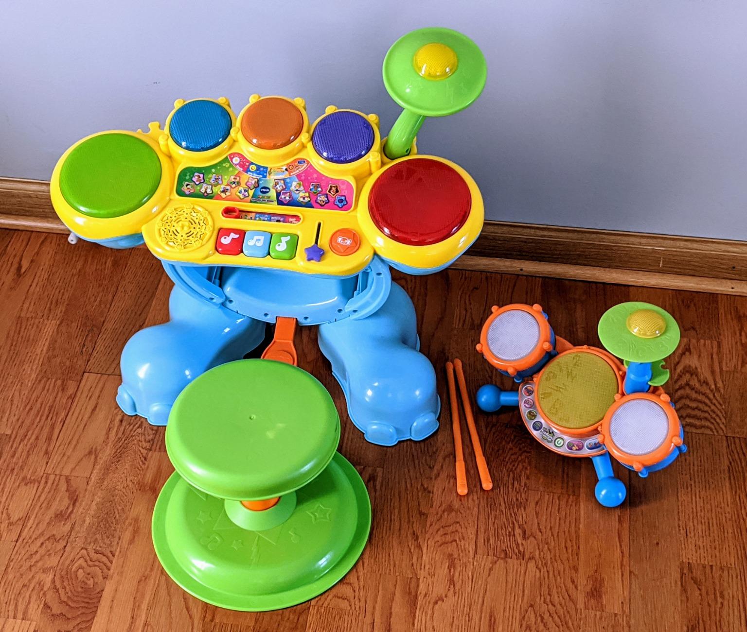 VTech KidiBeats Kids Drum Set, Orange customer photo 1