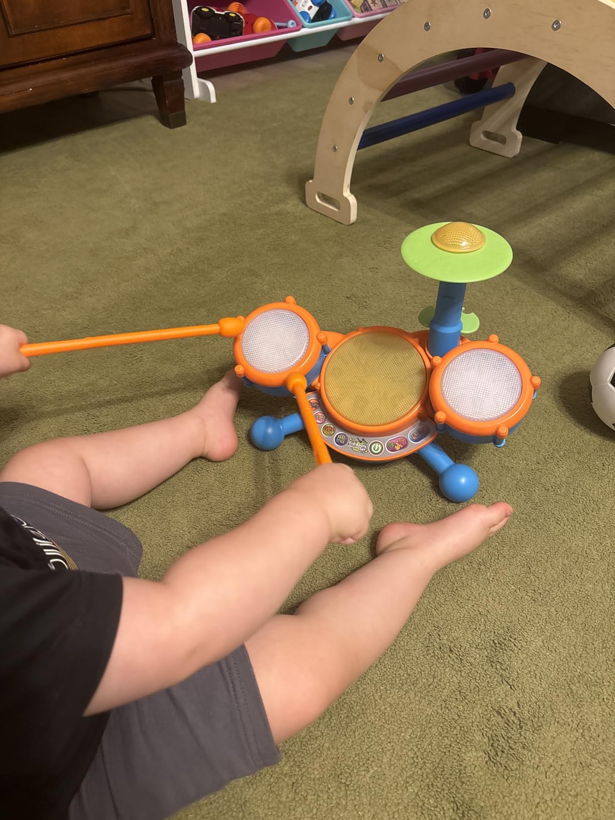 VTech KidiBeats Kids Drum Set, Orange customer photo 2