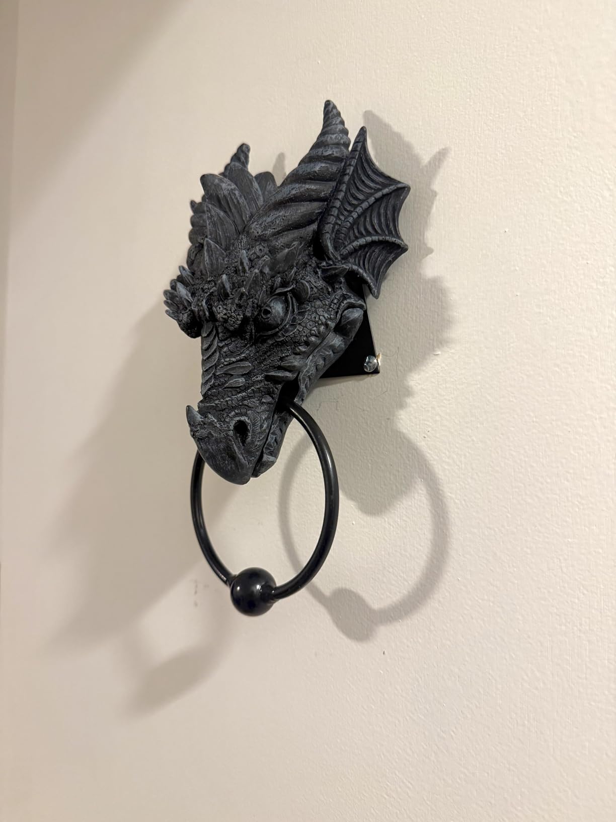 Pacific Giftware 9.25 Inch Gargoyle Dragon Door Knocker Resin Statue Figurine customer photo 2