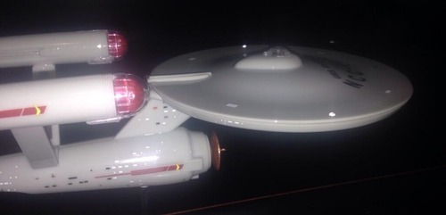 Skill 2 Model Kit Star Trek U.S.S. Enterprise and S.S. Botany Bay The Original Series Space Seed Edition Snap-Together 1/1000 Scale Model by Polar Lights customer photo 2