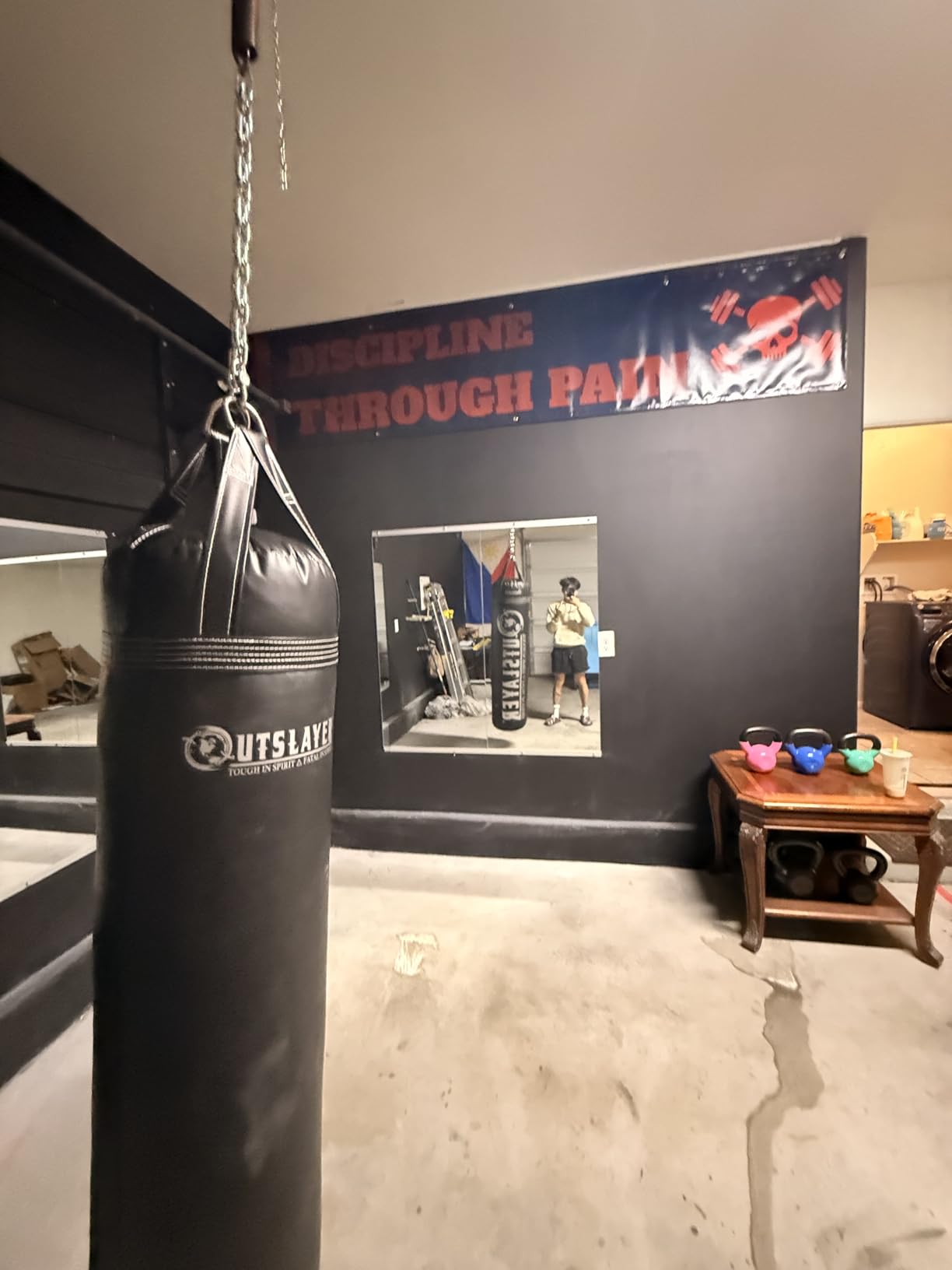 100 lbs Filled Heavy Bag | Custom Colors for Boxing, Kickboxing, Taekwondo & MMA Training | Made in USA customer photo 2