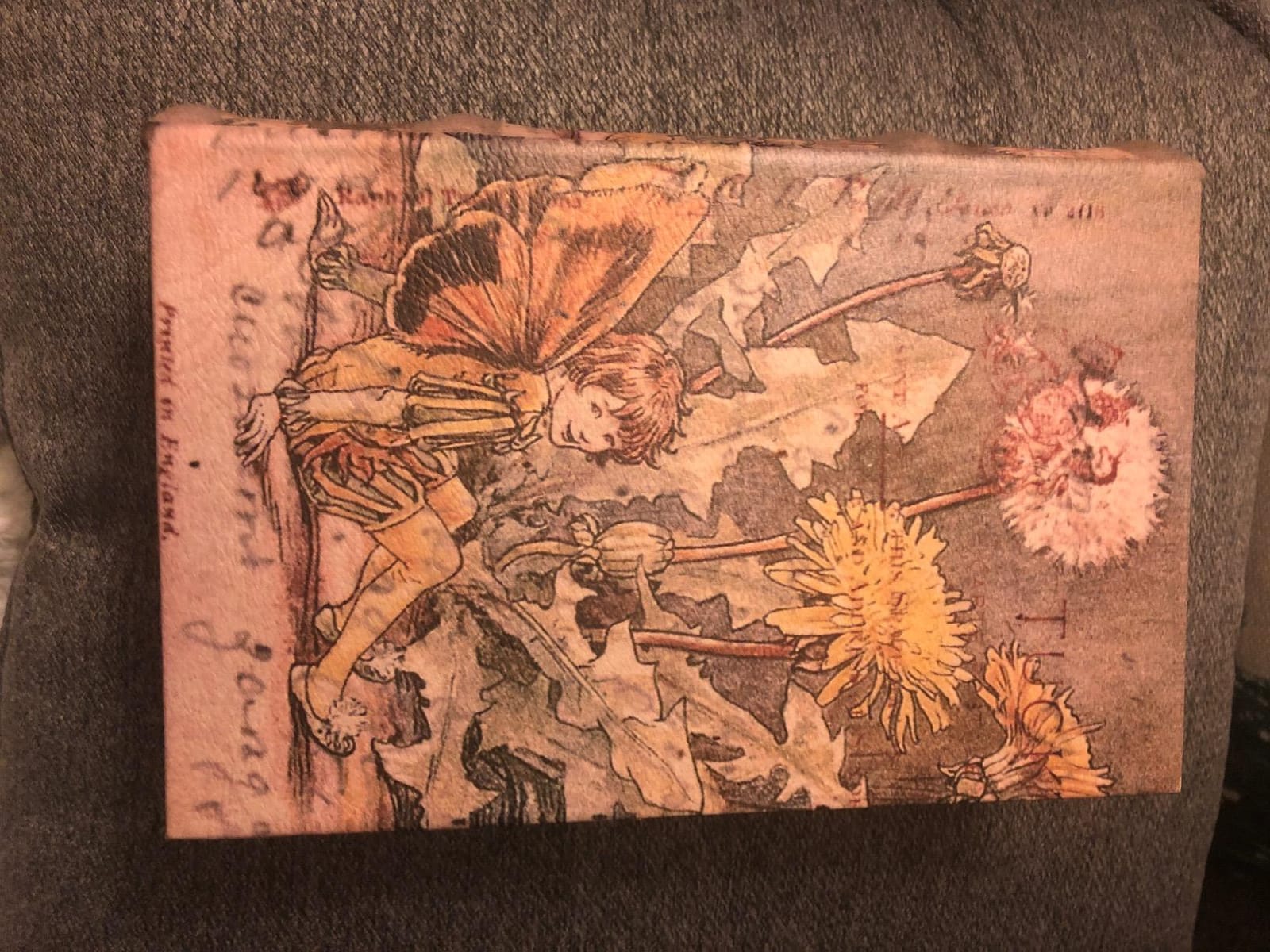 Medieval Fairy Secret Storage Book Box Stash Box Faux Leather Over Wood customer photo 1