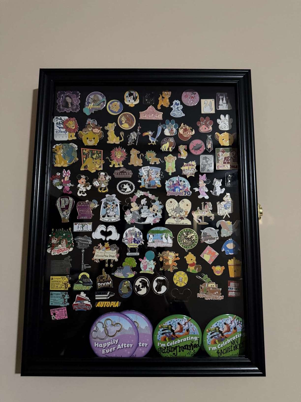 Large 19 X 14 Pin Display Case Medal Shadow Box with 98% UV Protection for Military Medals, Beach Tags, Jewelry Pins, Pin Gift, Insignia Ribbons Memorabilia Black Finish customer photo 2