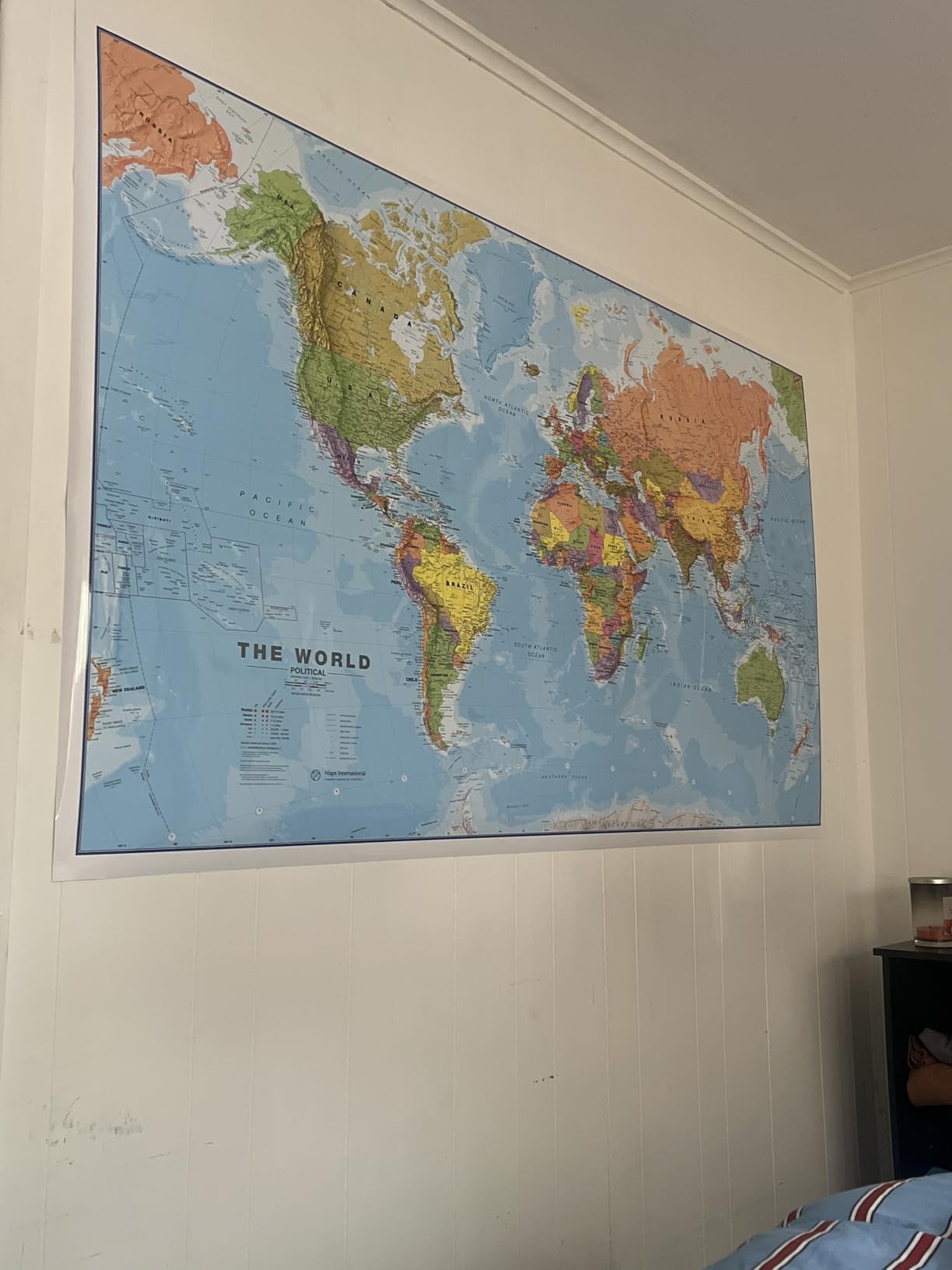 Maps International Giant World Map - Mega-Map Of The World 46 x 80 - Laminated - 2026 Updated | Maps International customer photo 1