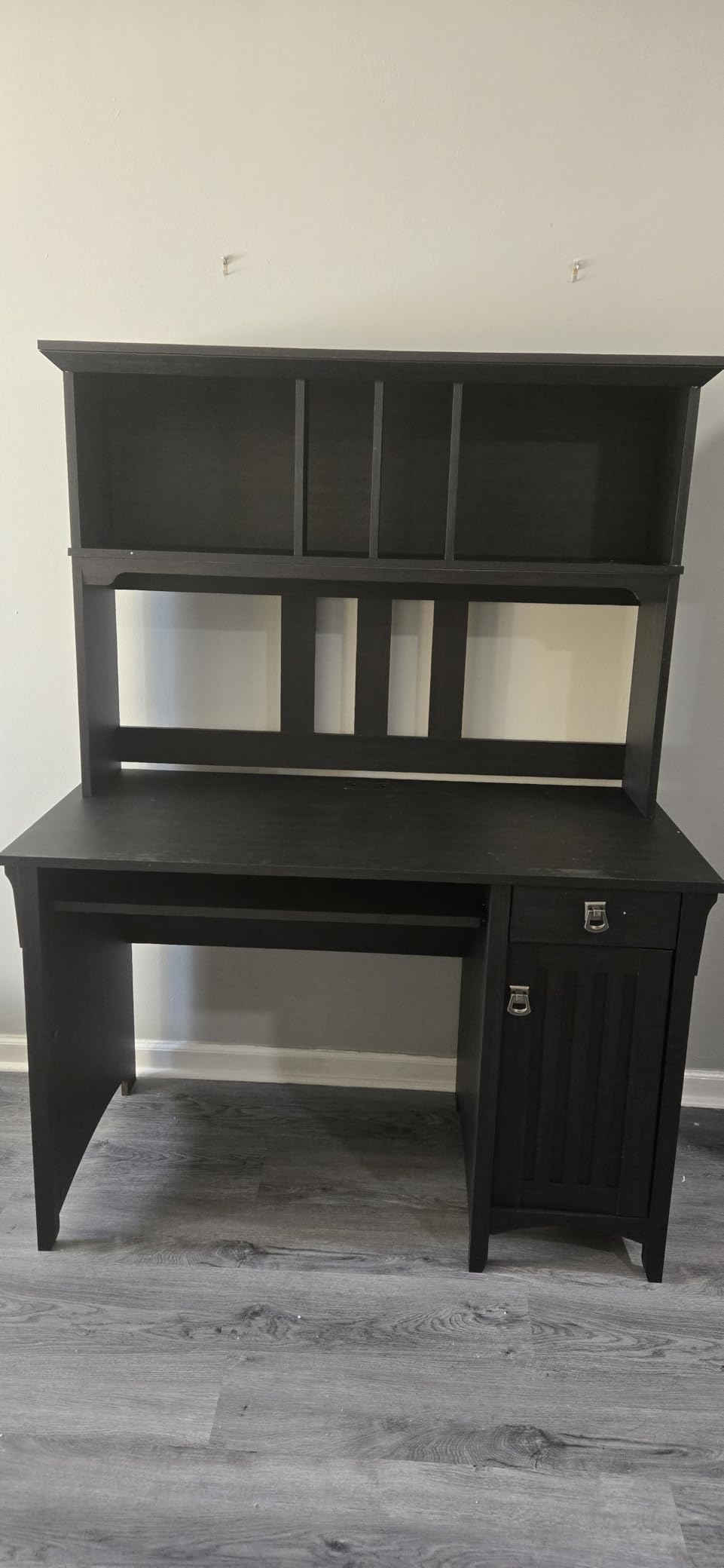 Bush Home Salinas Small Computer Desk with Hutch in Antique White customer photo 2