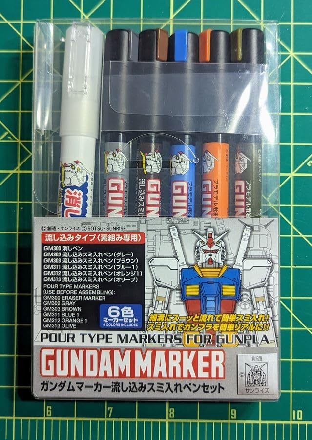 GSI Creos Gundam Marker Pouring Inking Pen Set customer photo 2