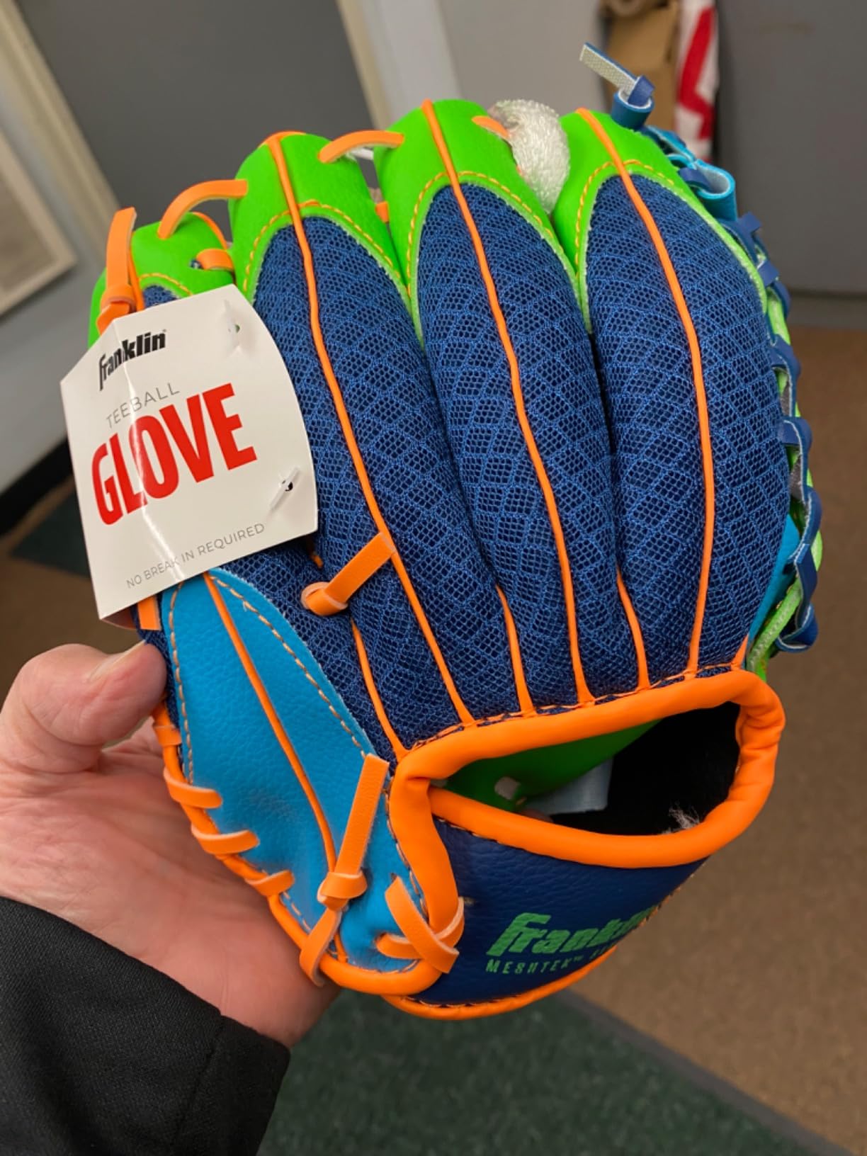 Franklin Sports Kids Meshtek Glove + Ball customer photo 1