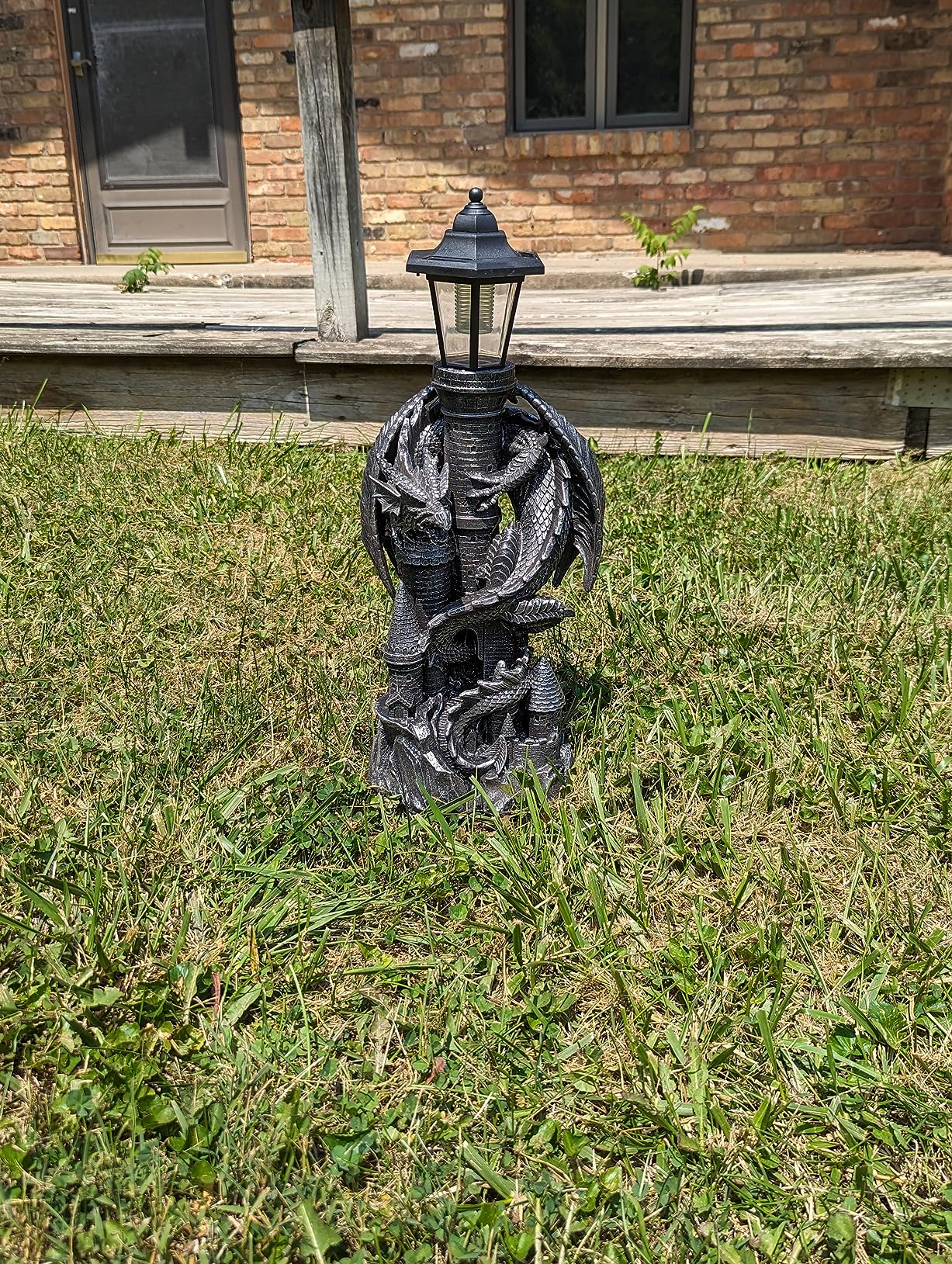 Dragon with Solar Light Statue Solar Dragon Lantern Figurine-f customer photo 1
