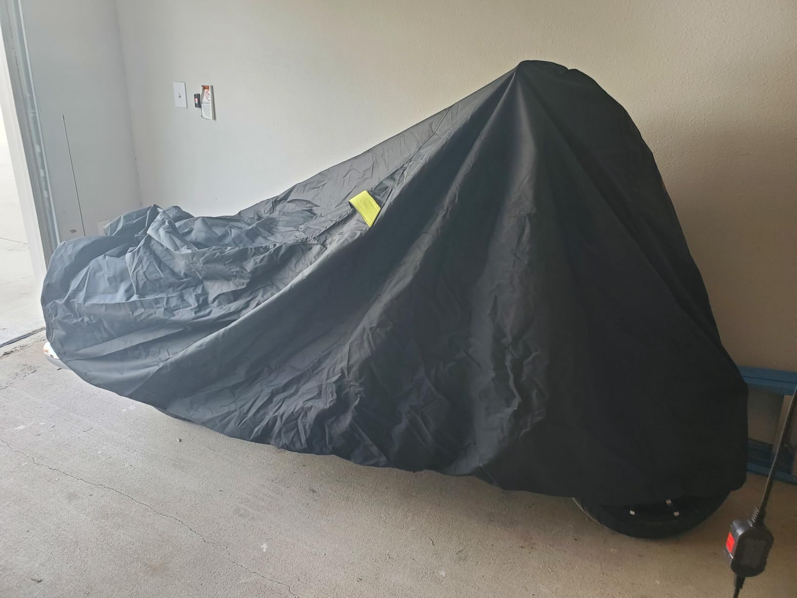 Waterproof Motorcycle Cover for Large Cruisers, Black L 97