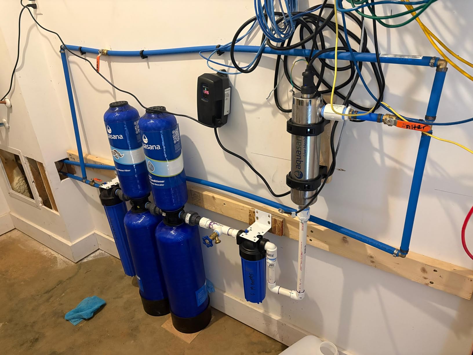 Aquasana Whole House Water Filter System | 1,000,000 Gallons | Salt-Free Softener Alternative | UV, Carbon & KDF | Tackles up to 99.99% Chlorine, Bacteria, Viruses, Cysts & Scale | EQ-1000-AST-UV customer photo 2