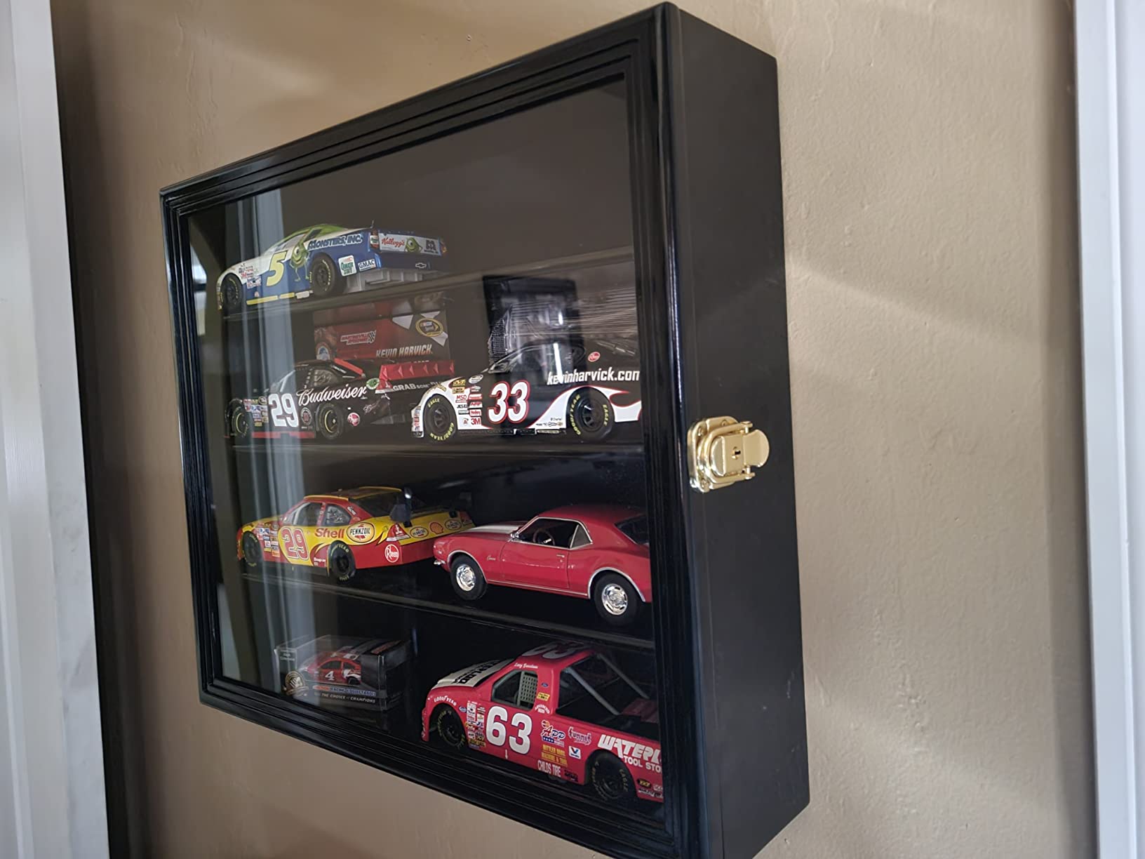 1/24 Scale Diecast Model 8 Cars Display Case Rack Holder Holds 8 Cars 1:24 (Black Finish) customer photo 2