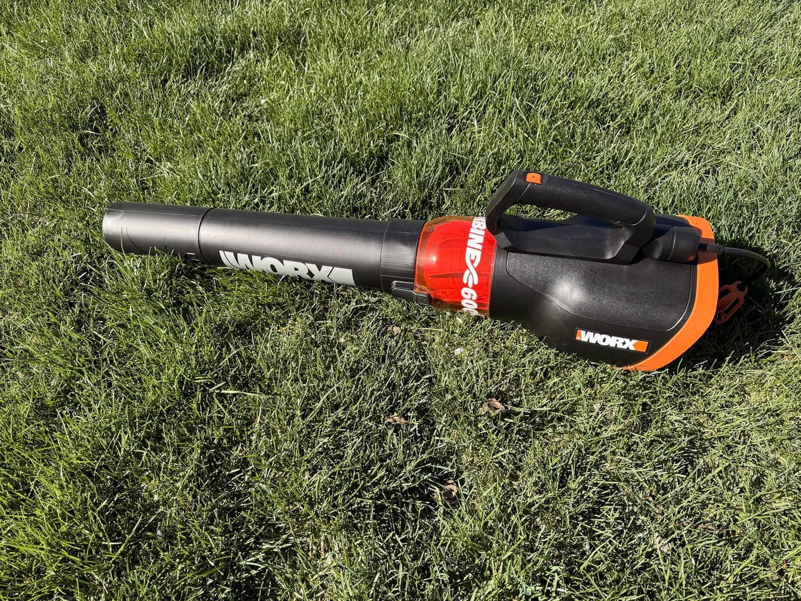 WORX 12 Amp Turbine Electric Leaf Blower, WG520 | 600CFM & 110MPH, Corded customer photo 1