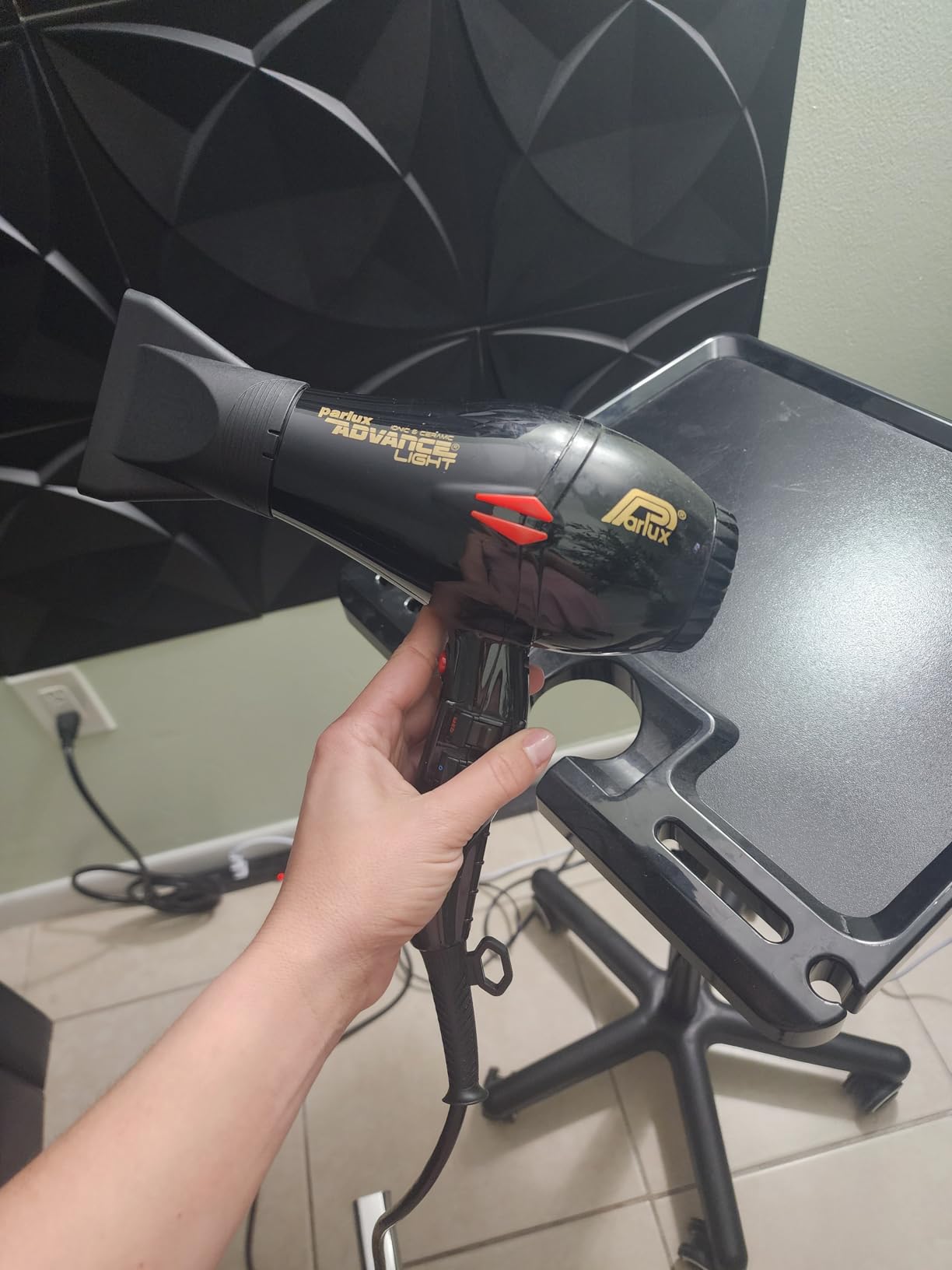 Parlux Advance Light Ionic & Ceramic Hair Dryer, Black customer photo 1