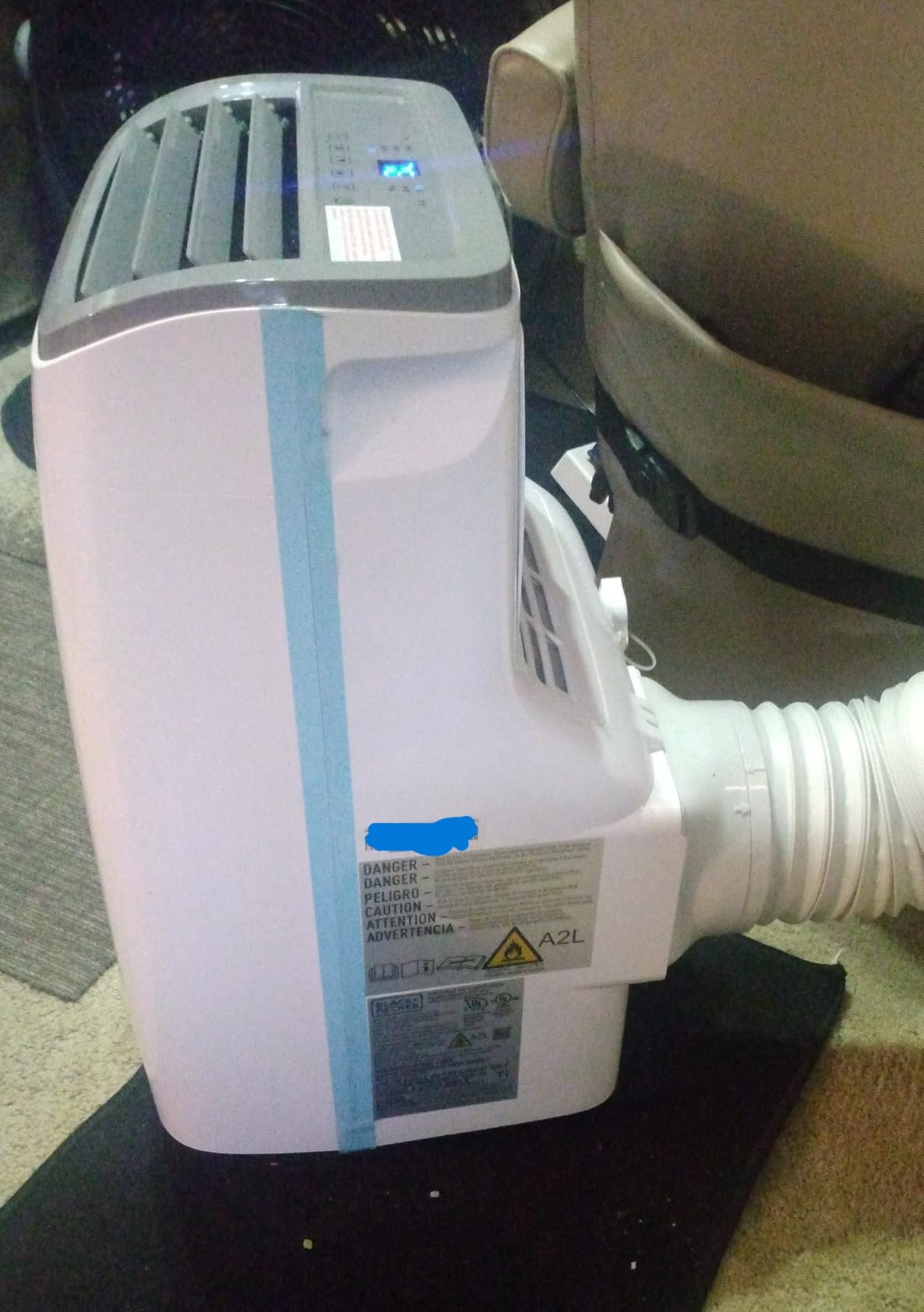 BLACK+DECKER Portable Air Conditioner, 9,000 BTU, BPACT08WT, White | 5,300 BTU SACC for Rooms up to 400 Sq. Ft., 3-in-1 Portable AC, Fan and Dehum with Follow Me Remote Control and Window Kit customer photo 1