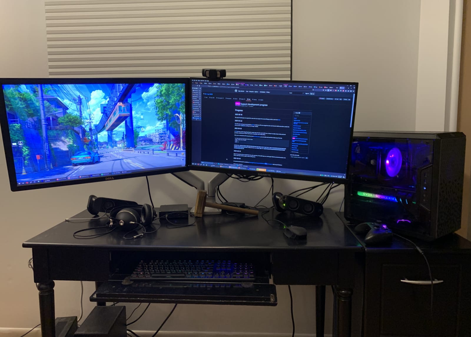 Mount-It! (MI-1772) Dual Monitor Arm Mount Desk Stand Two Articulating Gas Spring Height Adjustable Arms | Fits Up To 32 inch VESA 75 100 Compatible Screens | C-Clamp and Grommet Bases (Silver) customer photo 2