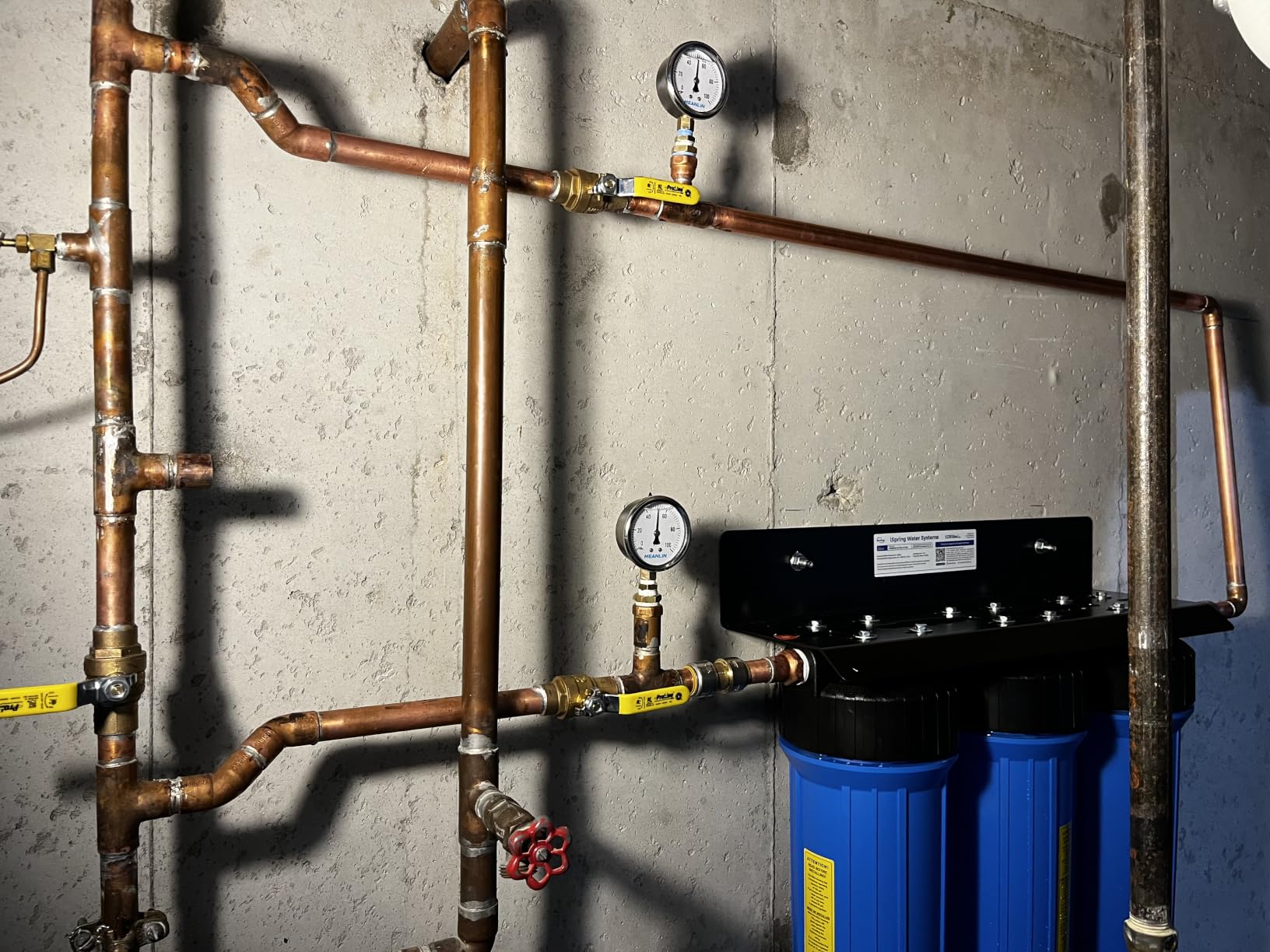iSpring Whole House Water Filter System, Reduces Iron, Manganese, Chlorine, Sediment, Taste, and Odor, 3-Stage Iron Filter Whole House, Model: WGB32BM customer photo 2