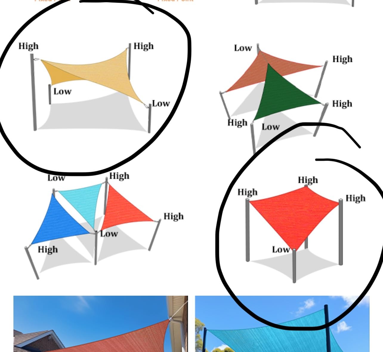 Shade&Beyond Triangle Sun Shade Sail 16'X16'X16' Permeable Canopy Sand for Patio Garden Yard Deck Pergola customer photo 1