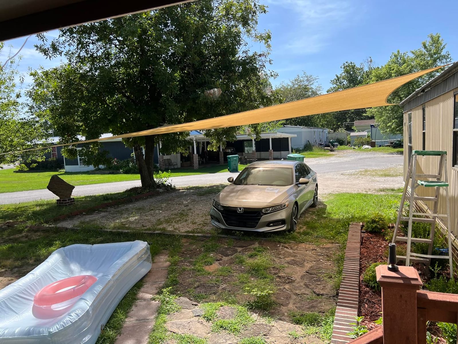 Shade&Beyond Triangle Sun Shade Sail 16'X16'X16' Permeable Canopy Sand for Patio Garden Yard Deck Pergola customer photo 2