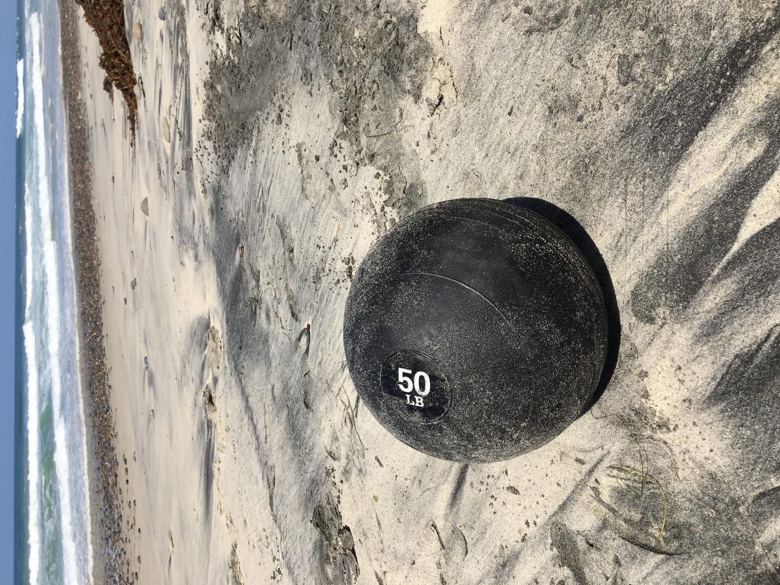Titan Fitness Rubber Slam Ball, Dead Weight Ball Absorbs Impact, Minimal Bounce, Textured Surface for Strength and Conditioning, Cardio Workouts, Full Body Workout customer photo 1