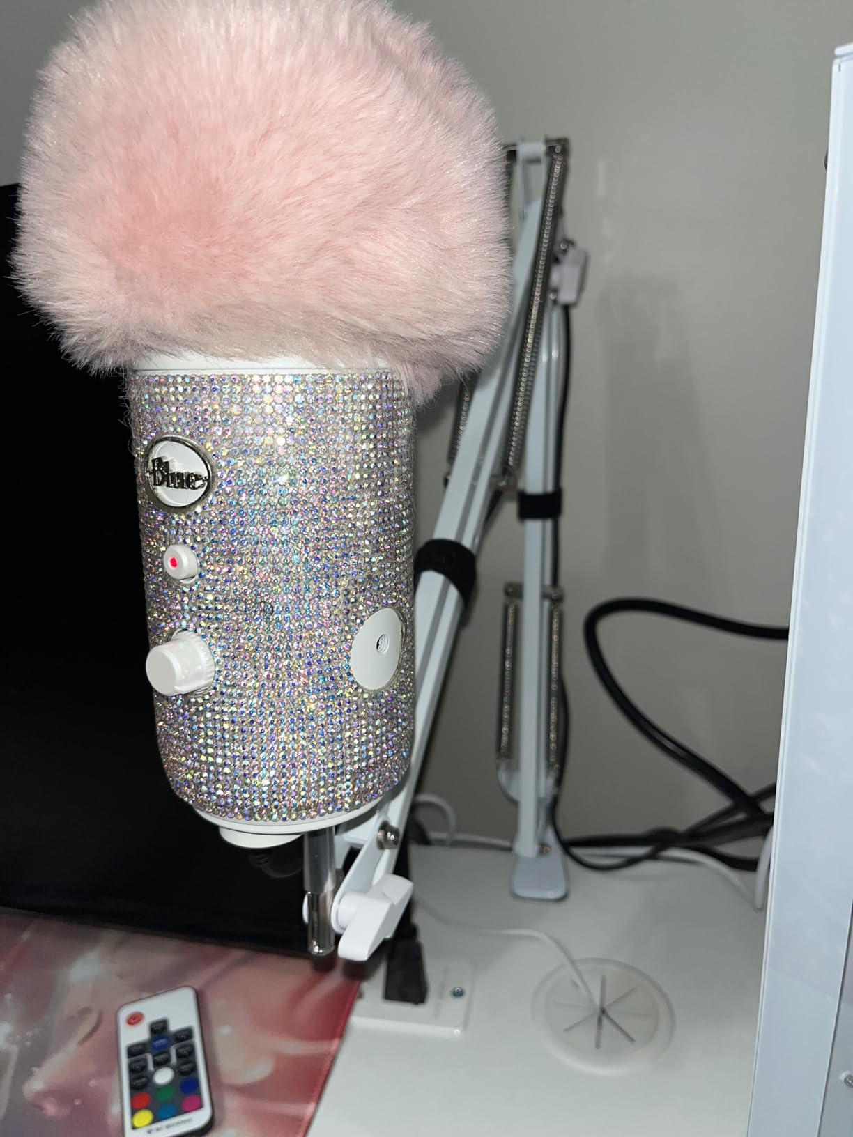 InnoGear Boom Arm Microphone Mic Stand for Blue Yeti Fifine HyperX QuadCast SoloCast Snowball Fifine Shure SM7B and Other Mic, Black customer photo 2