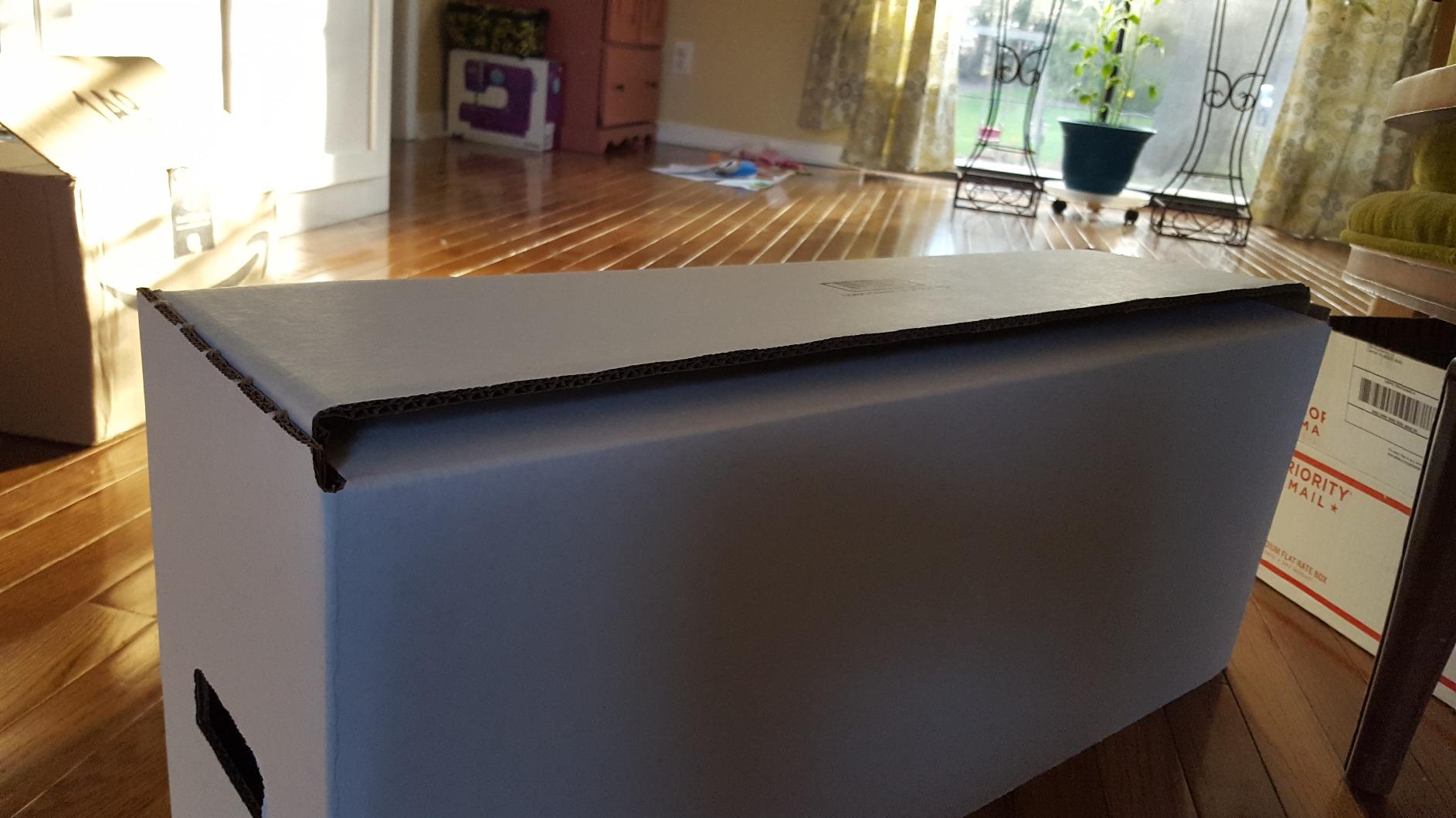 Max Protection Comic Book Long Box - 1 Count Storage Boxes | White Corrugated Cardboard, 200 lb Test, Stackable, Removable Lid, Made in USA customer photo 2