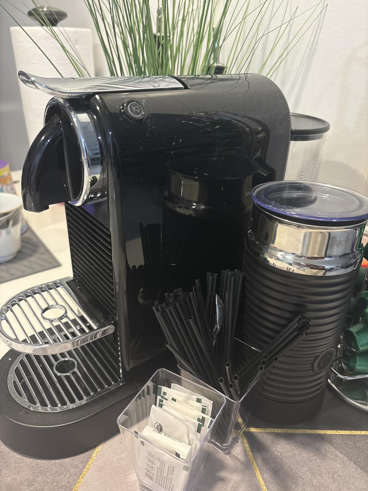 Nespresso CitiZ Coffee and Espresso Machine by De'Longhi with Milk Frother, Black customer photo 1