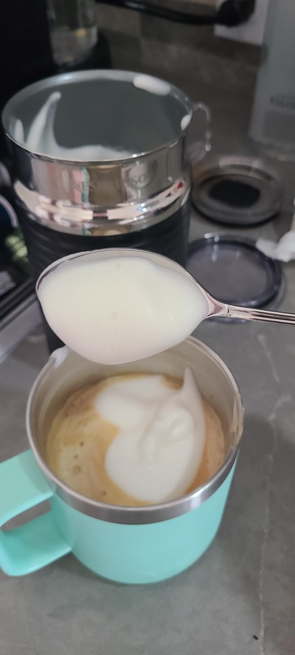 Nespresso CitiZ Coffee and Espresso Machine by De'Longhi with Milk Frother, Black customer photo 2