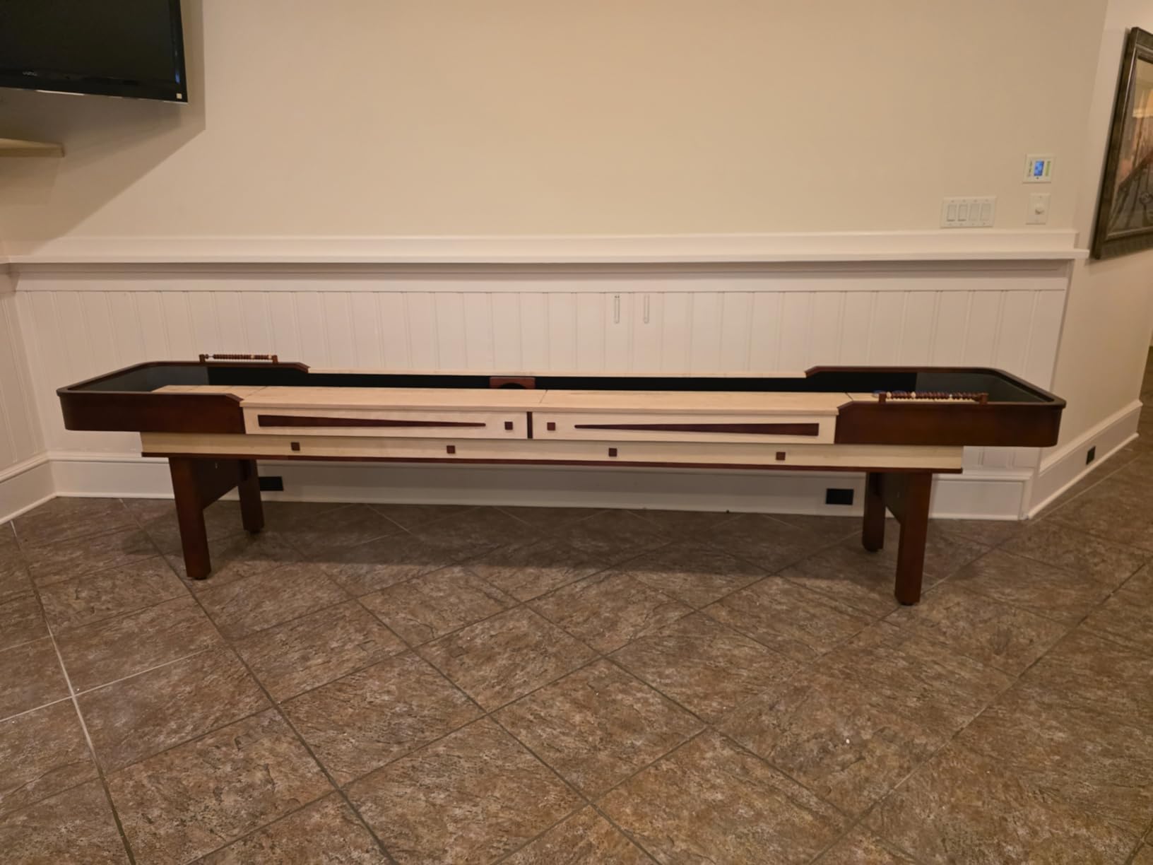 Hathaway Merlot 12 Foot Shuffleboard Table customer photo 2