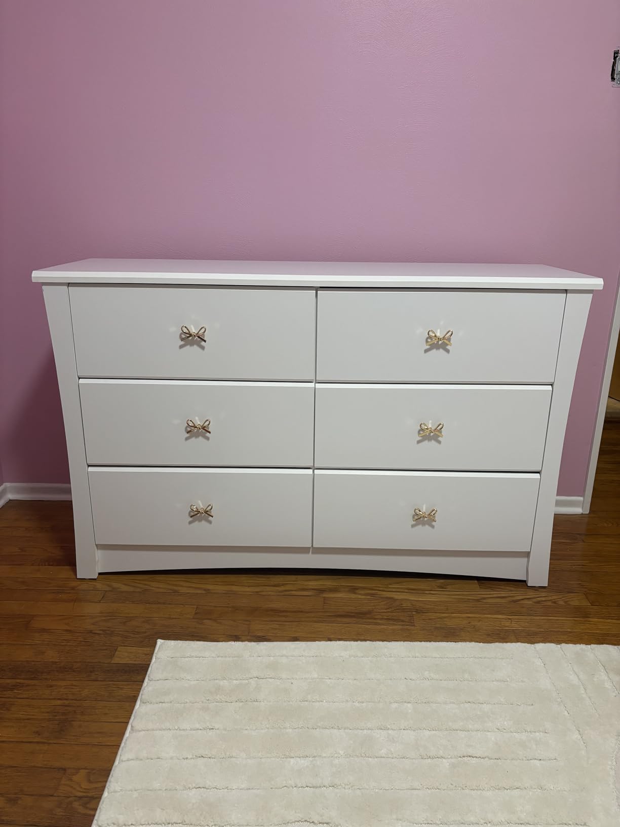 Storkcraft Crescent 6-Drawer Dresser, White | GREENGUARD Gold Certified, White Dresser for Bedroom, Nursery Storage Chest, Safety Interlocking Drawers, Kids Bedroom customer photo 1