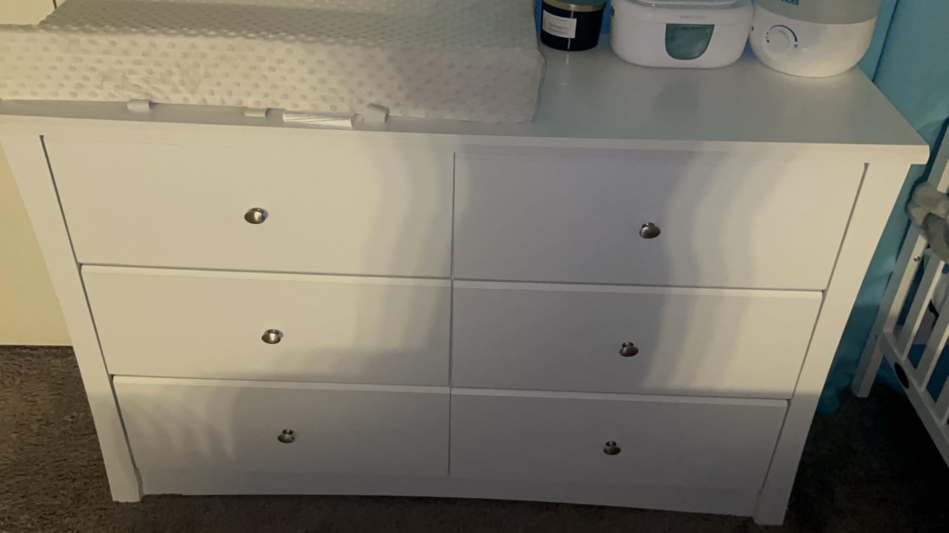 Storkcraft Crescent 6-Drawer Dresser, White | GREENGUARD Gold Certified, White Dresser for Bedroom, Nursery Storage Chest, Safety Interlocking Drawers, Kids Bedroom customer photo 2